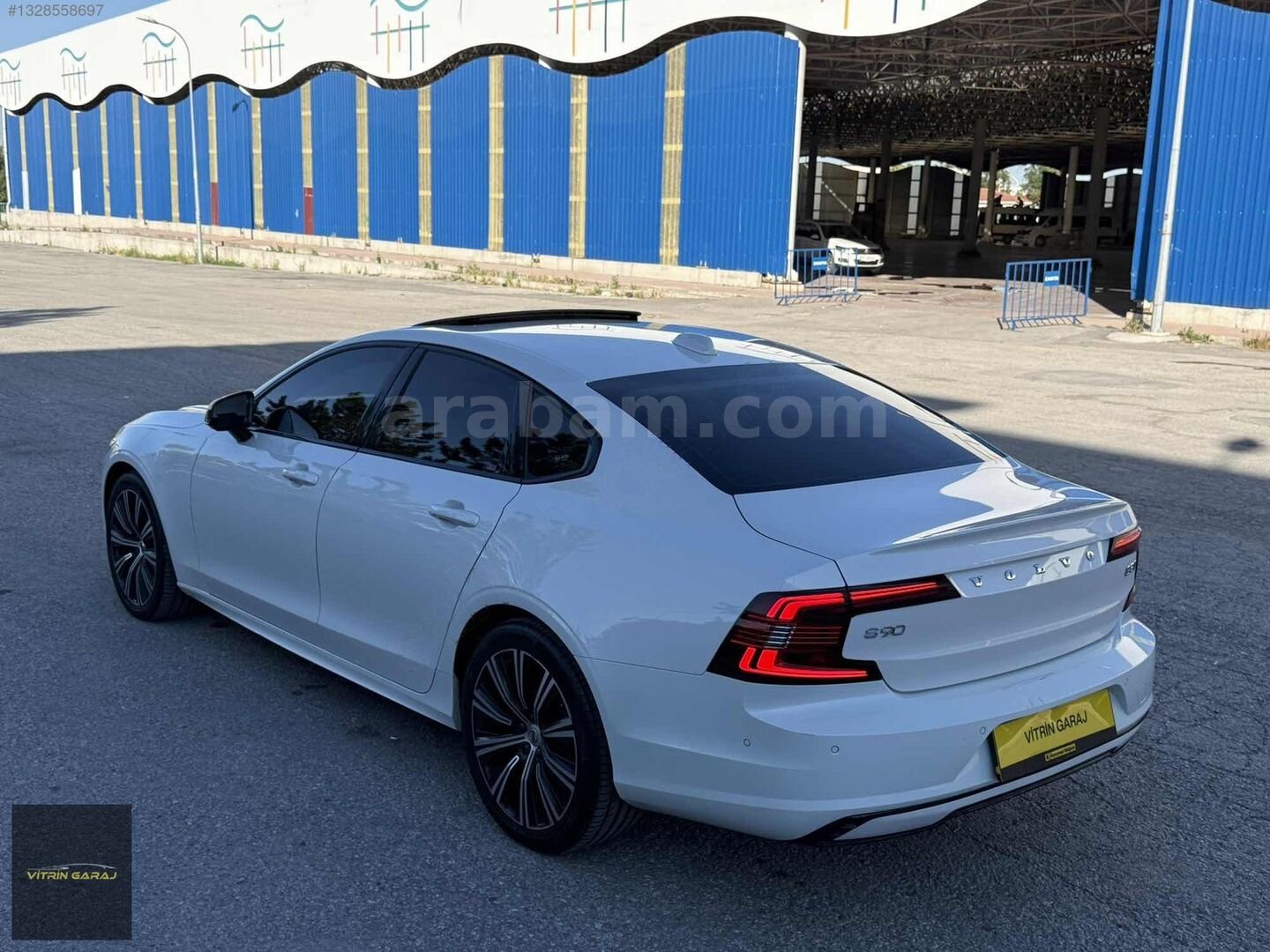 Galeriden Volvo S90 2.0 D B5 Plus Dark 2022 Model Kütahya 70.000 km Beyaz 5