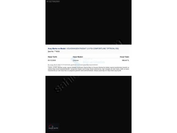 ZALOĞLU AUTO DAN 145 BİNDE OTOMATİK 2.0 PASSAT