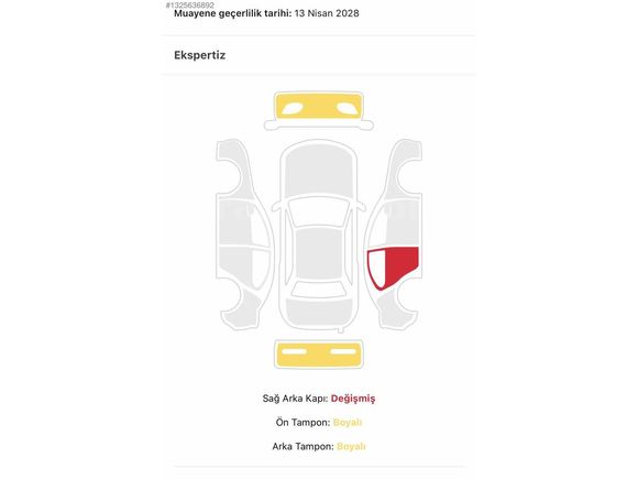 HTSZ ORJİNAL EXPERTİZLİ 2021 MODL 1.SNF DACIA DUSTER 4*4