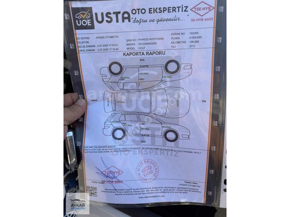 AYKAR'DAN/HATASIZ/EXTRALI/GOLF194***KM