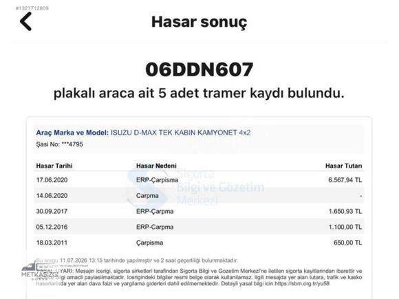 İZGİ OTOMOTİV'DEN 2009 MODEL ISUZU D'MAX 4X2 ÇİFTKABİN KAMYONET
