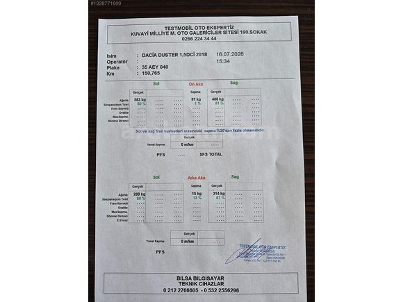 GÜLDALI'DAN 2018 MODEL, HATASIZ, 1.5 DCİ 4X2 150000 KM'DE DUSTER