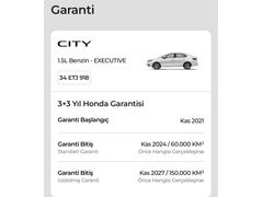 Sahibinden Honda City 1.5 i-VTEC Executive 2021 Model