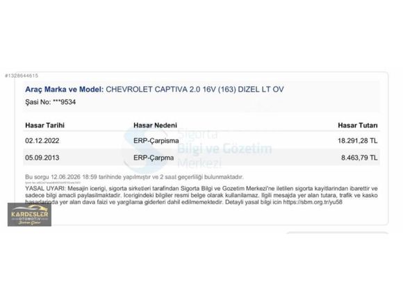 CAPTİVA LTZ FULL PAKET