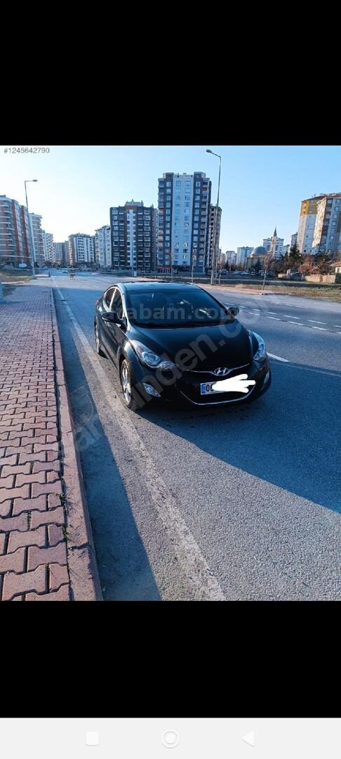 Sahibinden Hyundai Elantra 1.6 D-CVVT Prime Plus 2012 Model Kayseri 209.000 km Siyah 4