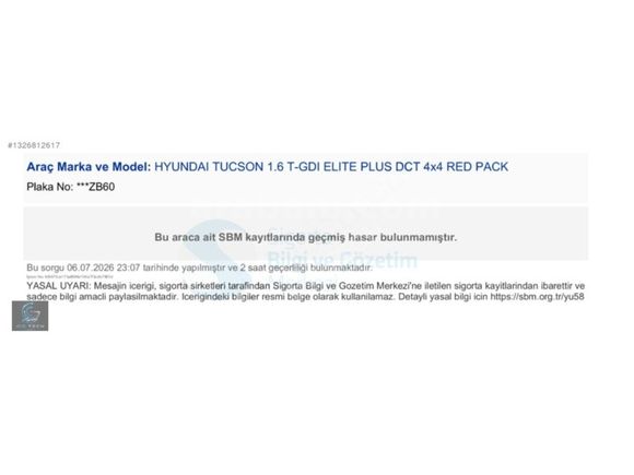 HATASIZ BOYASIZ FULL+FULL TUCSON 4X4 ELITE PLUS + RED PACK