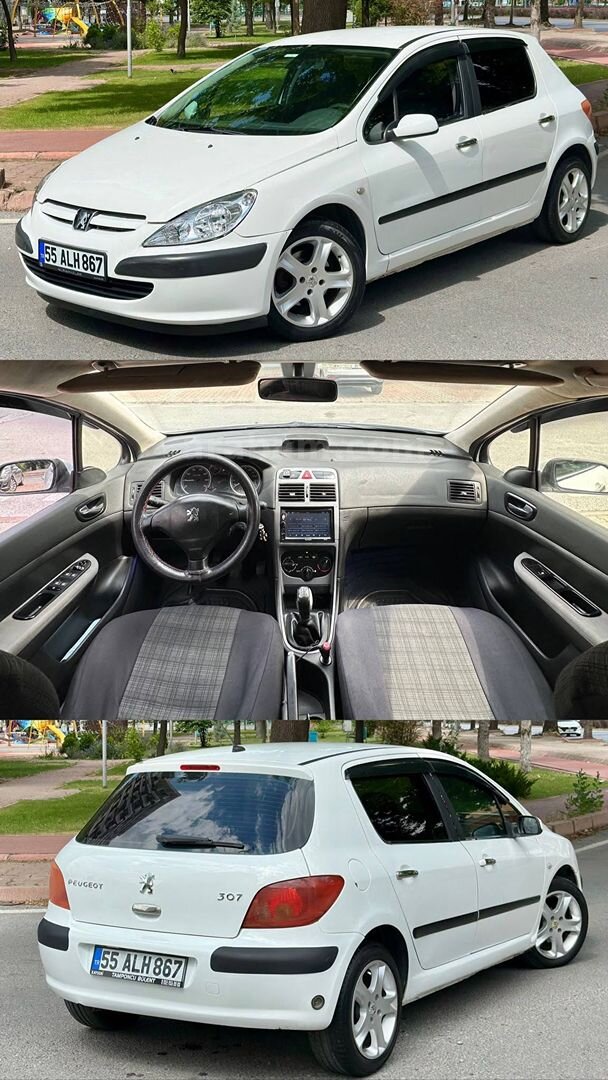 Galeriden Peugeot 307 1.4 XR 2002 Model Kayseri 286.000 km Beyaz 7