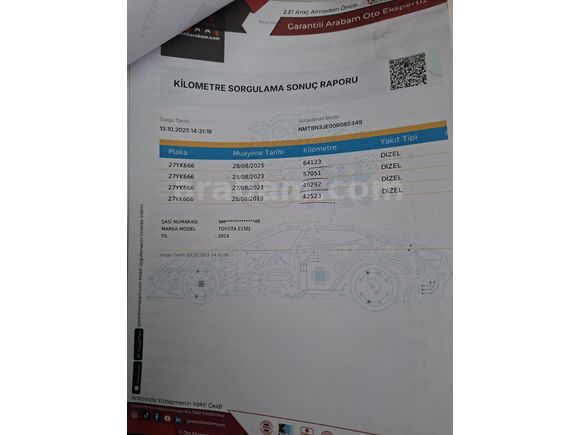 Sahibinden Toyota Corolla 1.4 D-4D Touch 2016 Model