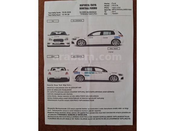 Sahibinden Ford Fiesta 1.4 Titanium 2011 Model