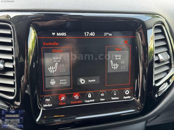 JEEP COMPASS 92 BİN KMDE OTOMATİK PRİNS LPGLİ KÖR NOKTA ŞERT TKP