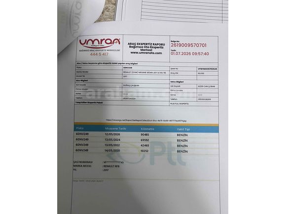 Hatasız boyasız tramersiz