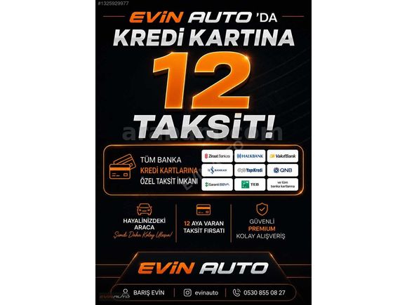 EVİN AUTO'DAN 2014 MODEL TOYOTA COROLLA 1.4 D-4D OTOMATİK TAKSİT