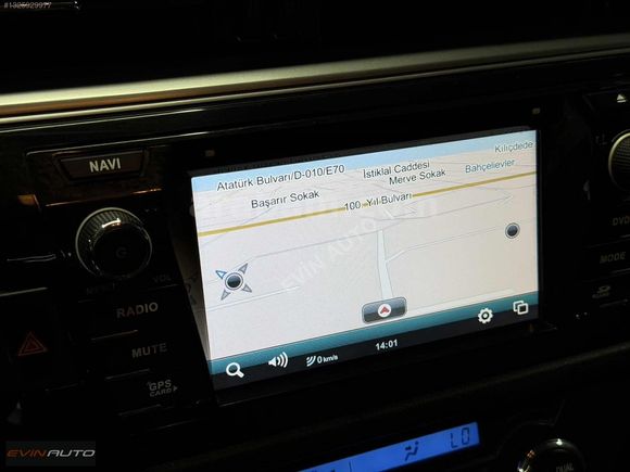 EVİN AUTO'DAN 2014 MODEL TOYOTA COROLLA 1.4 D-4D OTOMATİK TAKSİT