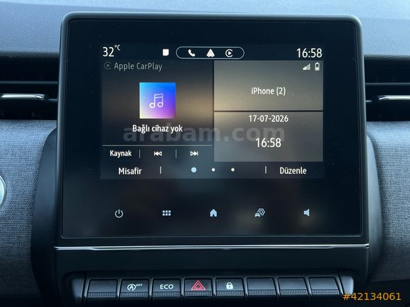 OTOVES RENAULT CLİO /HAYALET/GERİGÖRÜŞ/CARPLAY/ÇELİK JANT OTOVES