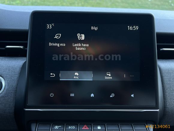 OTOVES RENAULT CLİO /HAYALET/GERİGÖRÜŞ/CARPLAY/ÇELİK JANT OTOVES