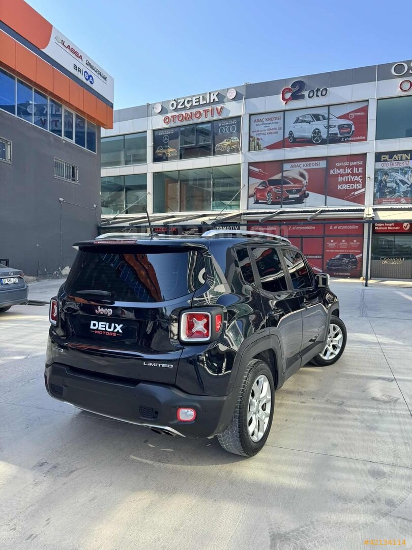 Galeriden Jeep Renegade 1.6 MultiJet Limited 2014 Model Adana 252.000 km Siyah 3