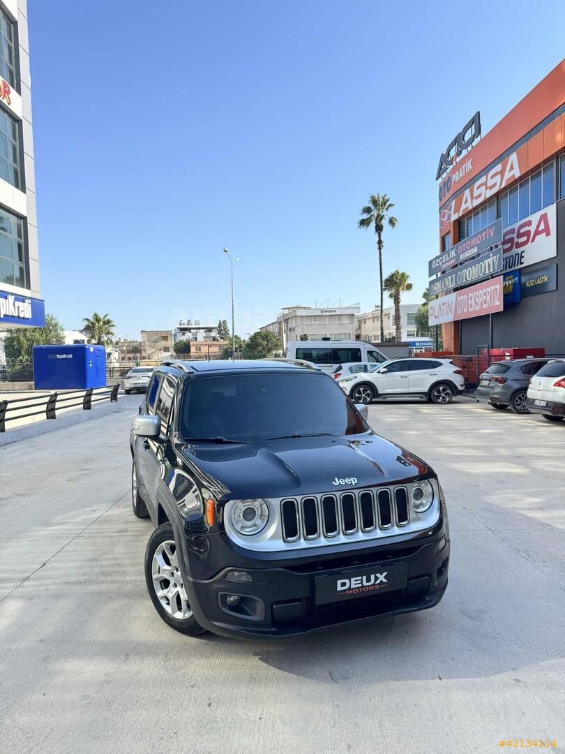 Galeriden Jeep Renegade 1.6 MultiJet Limited 2014 Model Adana 252.000 km Siyah 1