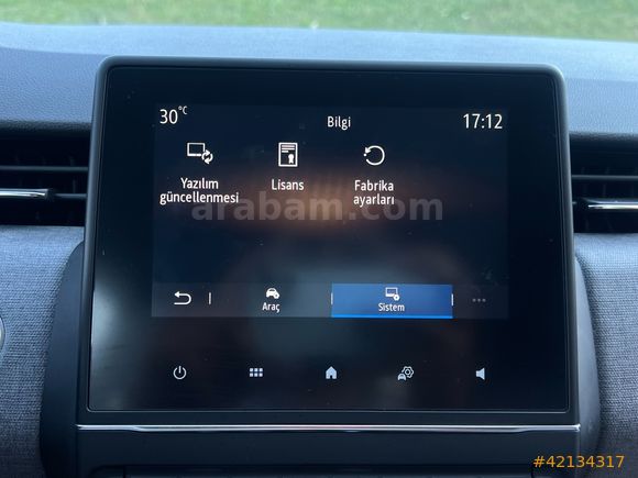 OTOVES RENAULT CLİO /HAYALET/GERİGÖRÜŞ/CARPLAY/ÇELİK JANT OTOVES