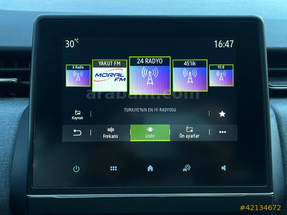 OTOVES RENAULT CLİO /HAYALET/GERİGÖRÜŞ/CARPLAY/ÇELİK JANT OTOVES