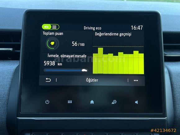 OTOVES RENAULT CLİO /HAYALET/GERİGÖRÜŞ/CARPLAY/ÇELİK JANT OTOVES