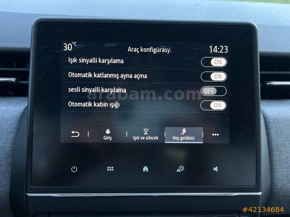 OTOVES RENAULT CLİO /HAYALET/GERİGÖRÜŞ/CARPLAY/ÇELİK JANT OTOVES