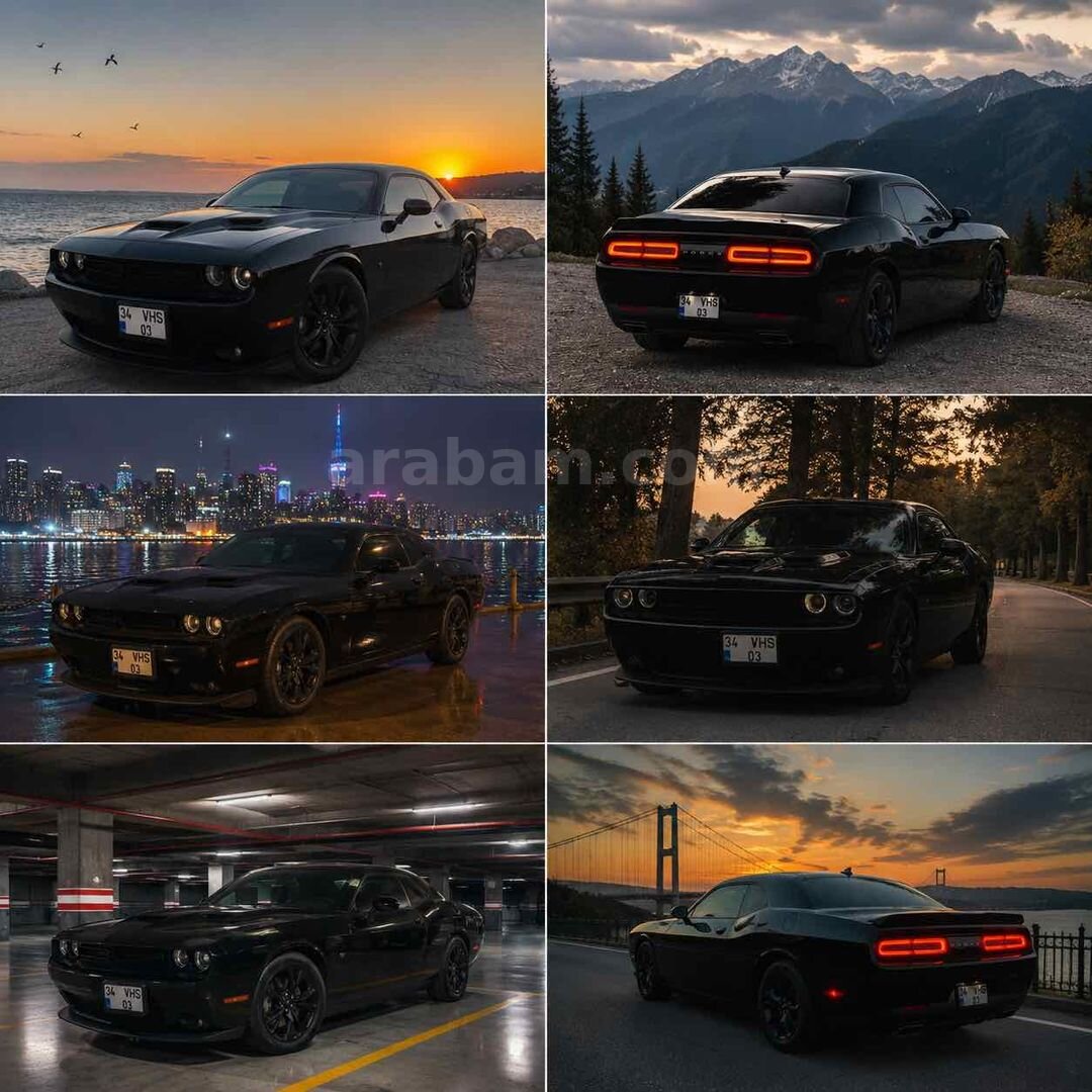 Sahibinden Dodge Challenger SXT Plus 2023 Model İstanbul 17.000 km Siyah 1