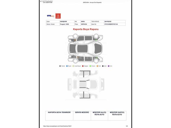 ROTA AUTO DÜŞÜK KM HATASIZ PEUGEOT 2008