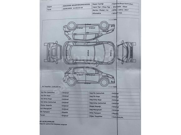 Sahibinden Opel Astra 1.6 CDTI Dynamic 2017 Model 