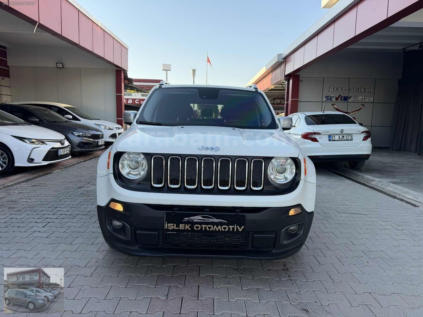 Galeriden Jeep Renegade 1.6 MultiJet Limited 2017 Model Adana 215.000 km Beyaz 2