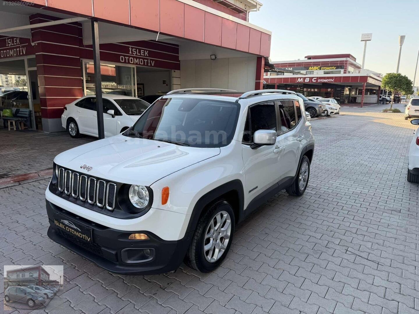 Galeriden Jeep Renegade 1.6 MultiJet Limited 2017 Model Adana 215.000 km Beyaz 3