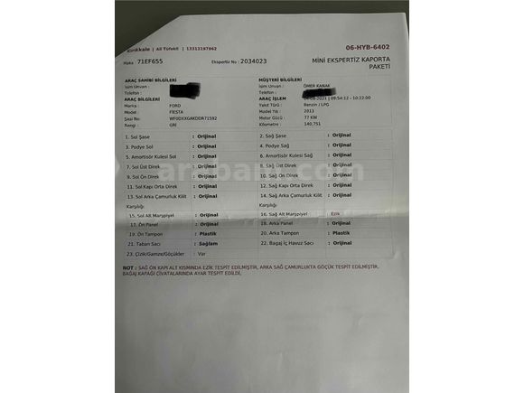 Sahibinden Ford Fiesta 1.6 Titanium 2013 Model 