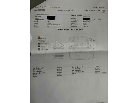 Sahibinden Ford Fiesta 1.6 Titanium 2013 Model 