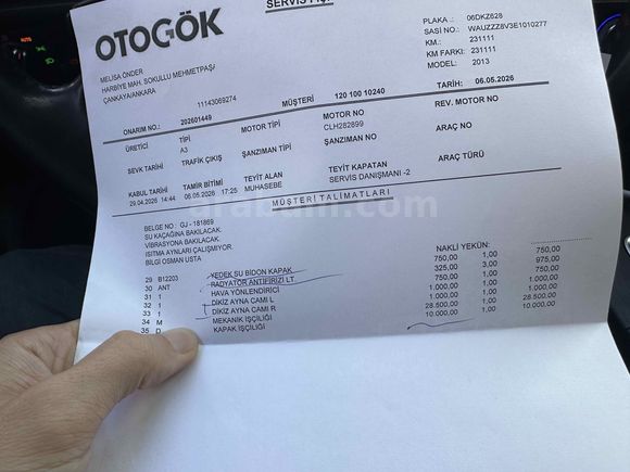 Audi A3 Sedan LED PAKET 235B Servis Bakımlı 