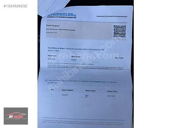 RFF MOTORSTAN 2014 CAYENNE 3.0D CAM TAVAN+PUSULA+AİRMATİC