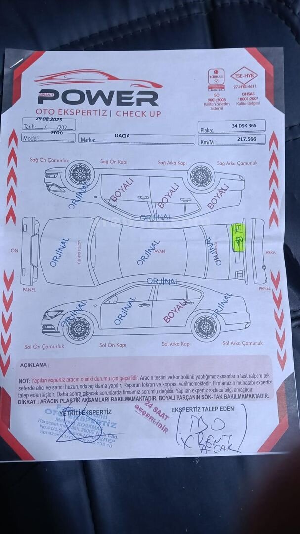 Sahibinden Dacia Duster 1.5 BlueDCI Comfort 2020 Model 242.000 km Beyaz 3