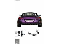 BMW G29 Z4 M ARKA KÖŞE FLAP SPLİTTER EK PARLAK SİYAH TAİWAN