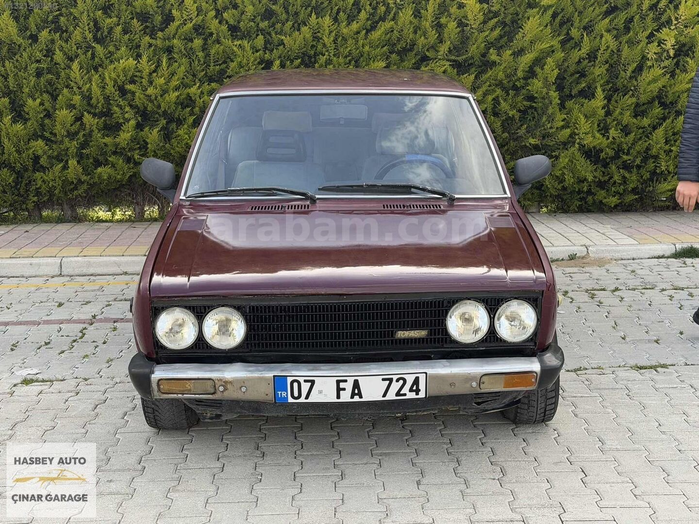 Galeriden Tofaş Şahin 1.6 1987 Model Antalya 100.000 km Bordo 5