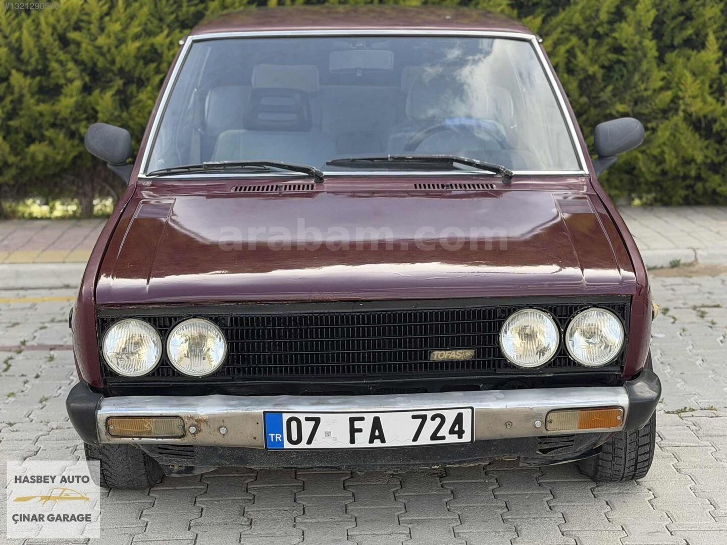 Galeriden Tofaş Şahin 1.6 1987 Model Antalya 100.000 km Bordo 4