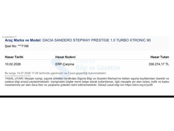 ADANZY AUTO'dan 2021M DACİA BOYASIZ 37 BİN KM