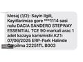 2023 DACİA SANDERO STEPWAY 1.0 TCE ESSENTİAL 13.000 KMDE EKOL'DE