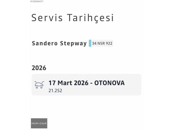 HUN CAR-2025 SANDERO STEPWAY EXPRESSİON GSR2 34.750KM BOYASIZ