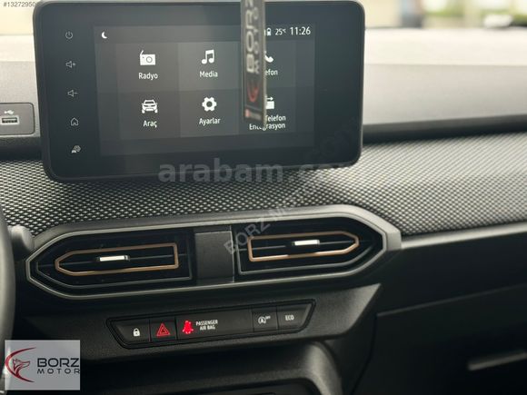 BORZ MOTOR-2025 DACİA SANDERO STEPWAY-HATASIZ-GARANTİLİ-1.0 TCE