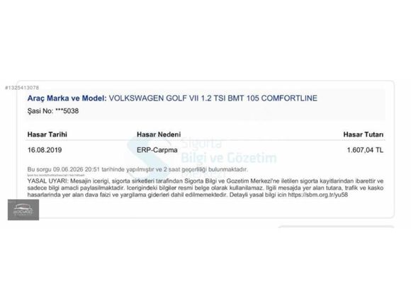 Hatasız Comfortline Golf