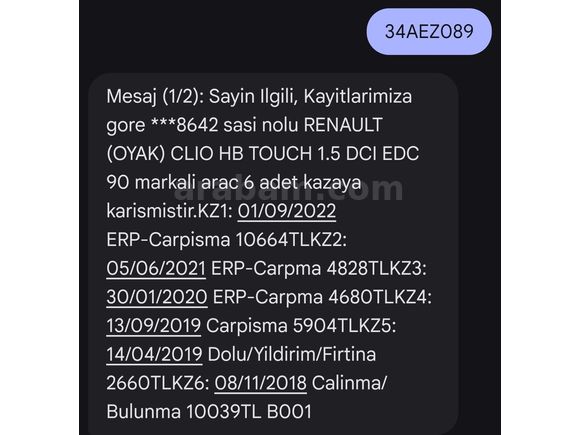 Sahibinden Renault Clio 1.5 dCi Touch 2017 Model