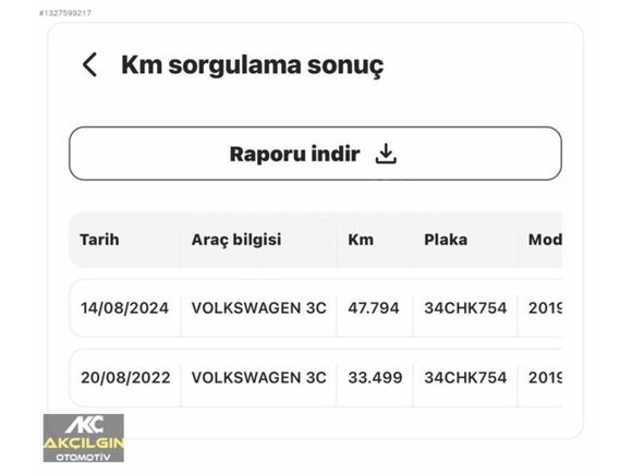 AKÇILGIN 2019 MODEL PASSAT CAM TAVAN 77.000KM 900 BİN TL NAKİT