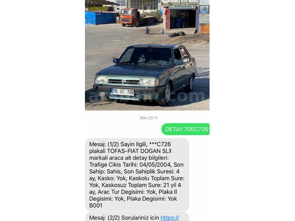 Sahibinden Tofaş Doğan SLX 1994 Model 