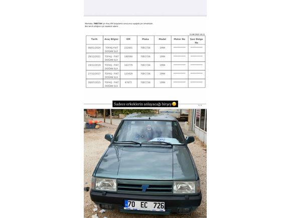 Sahibinden Tofaş Doğan SLX 1994 Model 