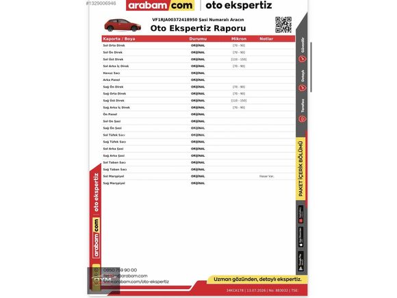 CLİO 1.0TCE EVULATİON HATASIZ BOYASIZ TRAMERSİZ 73,000KM'DE