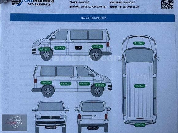 2025 CUSTOM ORJİNAL BOYASIZ 38,000 KM LED | HAYALET | TABLET