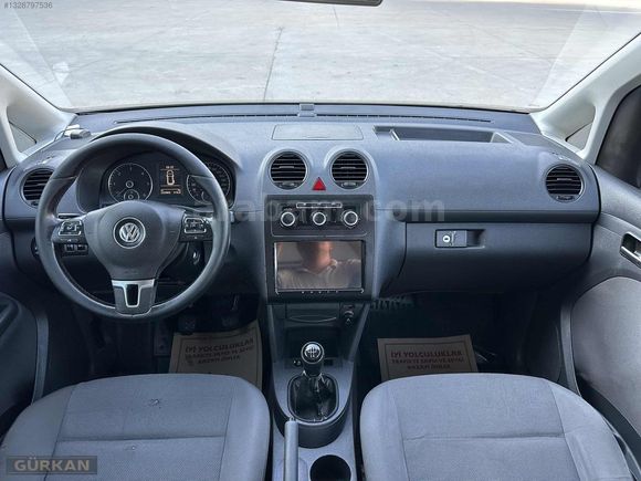 2012 MODEL 222 BİNDE HATASIZ BOYASIZ 1.6 TDİ VOLKSWAGEN CADDY.